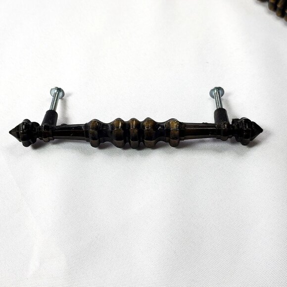 Vintage Antique-Style Amerock Bronze Cabinet Drawer Pull Handles Set Of 4 - Picture 11 of 11